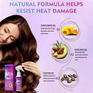 <strong>Sun</strong> Heat protection <strong>Hair</strong> Care <strong>Spray</strong> Wholesale Castor Oil Thermal Protective <strong>Hair</strong> Heat Protectant <strong>Spray</strong> for <strong>Hair</strong> - Product Image 6