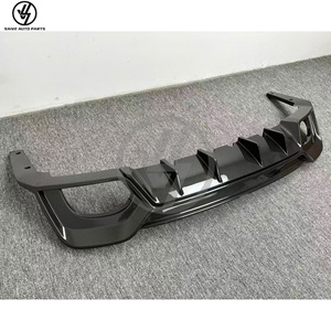 Diffuseur arrière en fibre de carbone sèche style PT pour Audi RS6 C8 2008-2010, nouveau, finition brillante, tissage sergé, mise sous vide - Product Image 4
