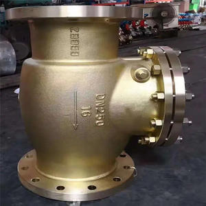 Válvula de Retención con Brida de Bronce Níquel-Aluminio C95800, Resistente a la Corrosión para Medios Acuosos Ácidos, Estructura Estándar Americana y Japonesa - Product Image 1