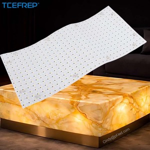 24V Flexible LED Panel Backlight <b>Sheet</b> for Translucent Stone Marble Wall Countertop 503X235mm <b>White</b> - Product Image 1