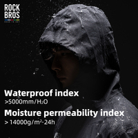 ROCKBROS jaket bersepeda untuk pria, pakaian bersepeda tahan air, jaket hiking mendaki gunung, Jersey kustom kualitas tinggi untuk pria