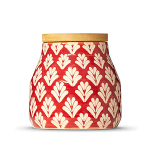 Pot de rangement en céramique rouge, avec Relief créative, parfumé, Table basse, organisateur de thé, bureau, pots de bonbons, pot de rangement - Product Image 1