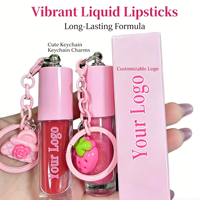 Ensemble de gloss à lèvres liquides mignons à marque privée, effet mat, pailleté, végétalien, waterproof, longue tenue, hydratant, huile à lèvres minérale scintillante