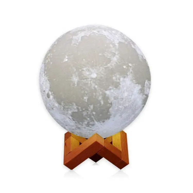 Hot Sale Moon Lamp 3D Printing Rechargeable Moon Night Light Of Dimmable Touch Control