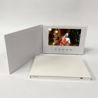 Logo personnalisé Linen Hardcover 7 pouces IPS Screen Wholesale Video Brochure Lcd 2025