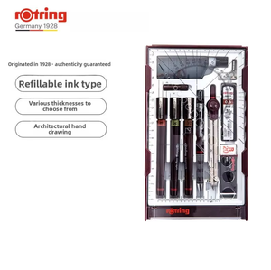 Juego de bolígrafos técnicos recargables Rotring para estudiantes de ingeniería, tamaños de punta de 01-08 mm, juego de bolígrafos técnicos Rotring - Product Image 6