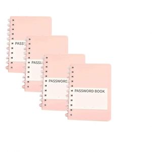 Mini Libreta de Direcciones Promocional A3 de Cuero con Espiral, 80 Hojas con Acabado Brillante, Planificador de Inicio de Sesión de Cuentas de Internet y Contraseñas - Product Image 1
