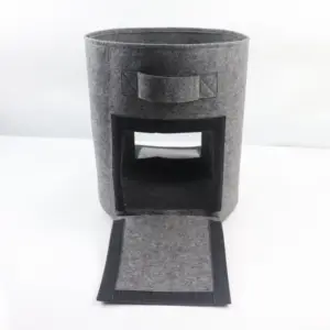 Eco Friendly Felt Plant Pots With Window Flap Non Woven With Plant Pot Vessles