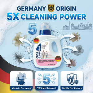 Detersivo liquido con formula brevettata e tecnologia enzimatica tedesca che rimuove l'odore corporeo, l'odore di urina, il sudore e l'odore di fumo. - Product Image 5