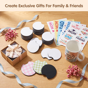 Posavasos <span class=keywords><strong>de</strong></span> Goma Natural para Sublimación, Antideslizantes, para Vasos, Tazas y Jarras, Personalizables al por Mayor - Product Image 6