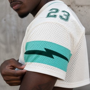 Maillot de football rétro personnalisé pour homme, impression par transfert thermique, coupe ample, polyester, vente en gros - Product Image 3