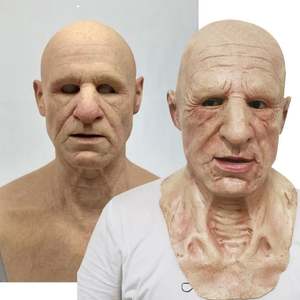 Máscara Facial <span class=keywords><strong>Completa</strong></span> Masculina Personalizada para Halloween, Cubierta Realista de Silicona para Fiesta, Máscara Facial de Látex - Product Image 4