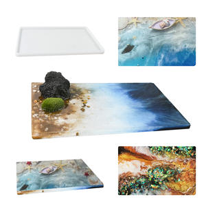 Moule goutte à goutte Grand <span class=keywords><strong>pendule</strong></span> rectangulaire 14 pouces moule en silicone planche à <span class=keywords><strong>dessin</strong></span> en résine pour le bricolage fait main - Product Image 5