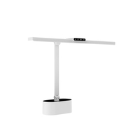 Lampe de bureau LED DC pliable et flexible, design minimaliste moderne, commande tactile intelligente, lumière protectrice pour les yeux, idéale pour le bureau et l'espace de travail à domicile