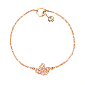 Fashion Charm <b>Bracelet</b> 316L Stainless Steel PVD Gold Plating Swan Pendant With Pink <b>Crystals</b> For Women - Product Image 2