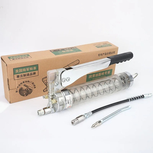 Nouveau produit : Pistolet à graisse manuel haute pression 600CC/900CC, pompe <span class=keywords><strong>brevet</strong></span>ée à double engrenage pour un travail réduit, pistolet d'injection d'huile - Product Image 3