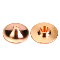 Pièces de consommables laser à fibre de haute qualité buse de tête de découpe laser rouge cooper buse OEM concave monocouche