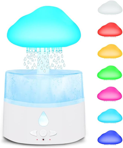 <strong>Cloud</strong> Humidifier 260ML Water Droplet Mushroom Humidifier With Remote Control Air Humidifier Bedroom <strong>Raindrop</strong> Aroma <strong>Diffuser</strong> - Product Image 2