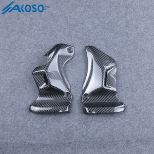 AKOSO 3K fibra de carbono seca motocicleta carenado marco delantero cubre paneles laterales barra de dirección cubierta lateral para <span class=keywords><strong>Kawasaki</strong></span> <span class=keywords><strong>Z900RS</strong></span> - Product Image 4
