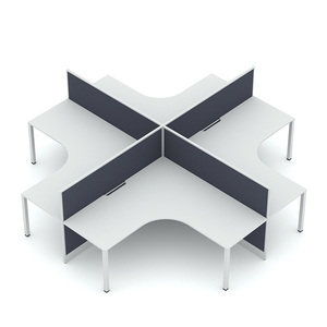 Chất lượng cao 8-người văn phòng máy trạm phân vùng hiện đại bằng văn bản máy tính bảng demountable trung tâm cuộc gọi cubicles Glass Thép - Product Image 2