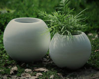 Boule ronde explosive sol grand Pot de fleur Installation douce salon maison centre commercial Villa Pot de fleur en argile de magnésium