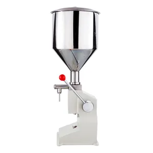 Máquina manual de enchimento de creme de empacotamento, dispensador de pasta inoxidável para mão, A-03