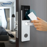 Système de sécurité numérique sans fil Ttlock App économique avec panneau de commande, serrure de porte électrique intelligente