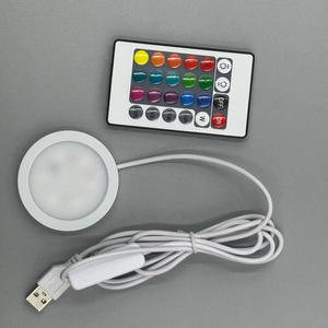 <span class=keywords><strong>Rgb</strong></span> 3W siêu mỏng 5V USB <span class=keywords><strong>LED</strong></span> ánh sáng ban đêm điều khiển từ xa đèn bàn với 3D in mô hình cho DIY Tủ Sách & Tủ gỗ đèn - Product Image 1