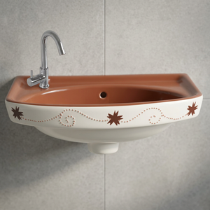 Small White Ceramic Wall Hung Wash Basin Compact Corner Hand Wash Sink for Hotel Villa Commercial Bathroom Projects - Product Image 4