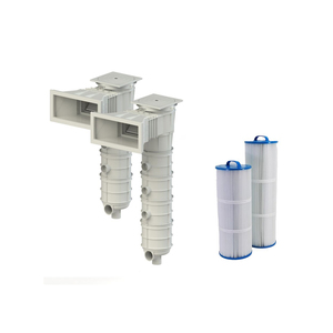 Écumeur de piscine enterrée à large ouverture en plastique avec raccords filetés et port d'équilibrage pour piscine en béton - Product Image 1