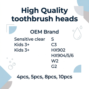Têtes de brosse à dents de rechange OEM officielles Chip Premium Gum Care, 4 ensembles HX9052/65 G3 W2/C3/G3 pour usage domestique - Product Image 1
