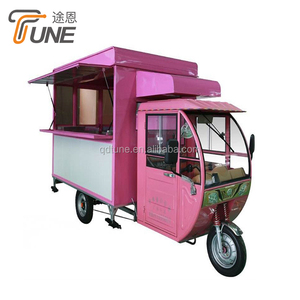 Nuevo Triciclo de Comida Multicolor TUNE, Carrito Móvil de 3 Ruedas para Venta Ambulante Rápida - Product Image 4