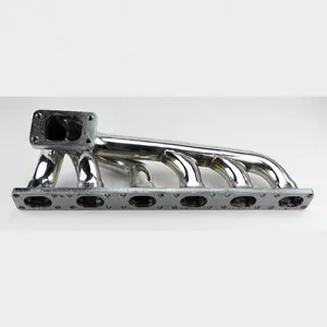 Collecteur d'échappement T3 Turbo, en acier inoxydable, pour voiture de course, BMW E36, M3, E30, 325I, 320I, 328I, L6