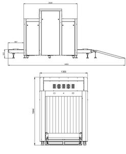 Scanner haute résolution de sécurité aéroportuaire X Ray pour l'inspection des colis de fret de bagages avec télécommande et entretien facile - Product Image 3