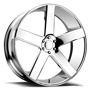 Jantes en alliage d'aluminium forgées de 17, 18, 19, 20, 21, 22, 24 pouces, 5 branches, 5x114.3, 5x120, 5x130, finition chromée argentée personnalisée - Product Image 1