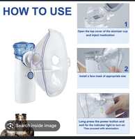 Nébuliseur portable pour animaux, nébuliseur à mailles pour la respiration et la toux chez les chiens et les chats