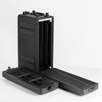Support antichoc en plastique moulé par soufflage OEM personnalisé, 19 pouces, pour rack DJ, amplificateur audiovisuel, mélangeur 2U 3U 4U 6U, pliable, grande capacité