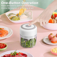 Hachoir à nourriture électrique Mini broyeur à ail Hachoir à viande portable USB Hachoir à légumes pour gadgets de cuisine
