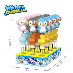 WANNA BUBBLES 2EN1 Silbato de Pingüino, Varita de Burbujas de Plástico, Juguetes de Caramelo, Palo de Burbujas, Fiesta, Aire Libre, Verano - Product Image 5
