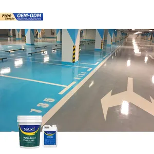 Garaj beton için 4:1 atölye epoksi reçine zemin boya gri anti kayma zemin boya epoksi zemin boyası otopark için