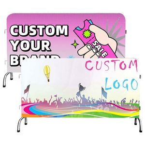 Oem Advertising Polyester Mesh Banner Traffic Safety Barricades Barrier Cover - Product Image 1