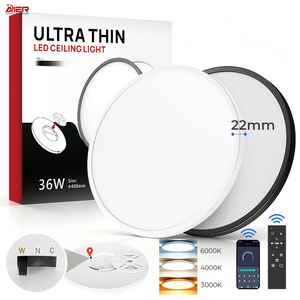 Plafoniera <span class=keywords><strong>LED</strong></span> Moderna Smart 18W-50W Ultra Sottile con Dimmerazione Continua 3CCT e Copertura in ABS per Illuminazione Soffitto Soggiorno Casa - Product Image 1