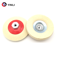 Roues de polissage avec filetage en laine, rouleau de 5mm M10