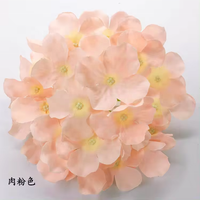 Mahkota Bunga Hydrangea Buatan Sutra Ukuran 16cm, 27 Kelopak, Bunga Besar