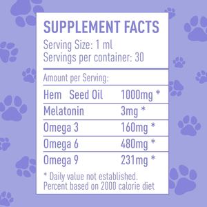 טיפת שמן שולי הסיטונאי לכלבים וחתולים תוסף שמן לחיות מחמד עם ויטמין להקל על חרדה ומתח - Product Image 5