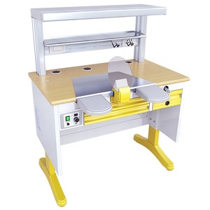 Tavolo dentale singolo regolabile resistente agli acidi e agli alcali Anti corrosione acciaio <span class=keywords><strong>laboratorio</strong></span> di lavoro Top - Product Image 1
