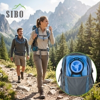 Poche à eau pliable et étanche Sibo de 1 litre pour le camping, la course et les voyages – Écologique et professionnelle