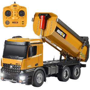 Venta caliente Huina 1573 1/14 <span class=keywords><strong>2</strong></span>,4 GHz 10 canales LED luz Auto demostración camión plástico 10 canales RC baterías de descarga - Product Image 1