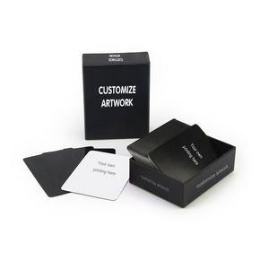 Juego de cartas barato respetuoso con el medio ambiente Impresión de papel Logotipo personalizable Juegos de cartas en blanco <span class=keywords><strong>Tash</strong></span> - Product Image 1