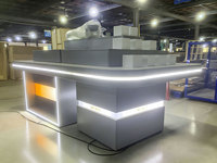 Présentoirs de Magasin de Cosmétiques Personnalisés en Gros avec Finition Stratifiée Écologique et Bandes LED pour la Vente au Détail